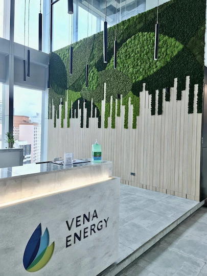 Vena Energy green wall installation